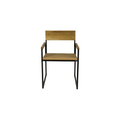 Стул-кресло Лофт 2 Н, сталь/дуб