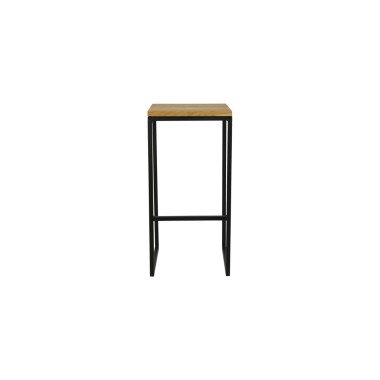 Барный табурет Лофт 2 Н, сталь/дуб