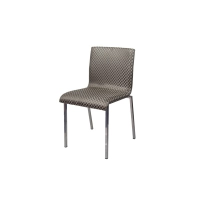 Стул мягкий Лари МК1, сталь/ткань/экокожа