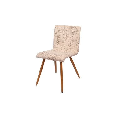 Стул мягкий Лари МРД, сталь/ткань/экокожа