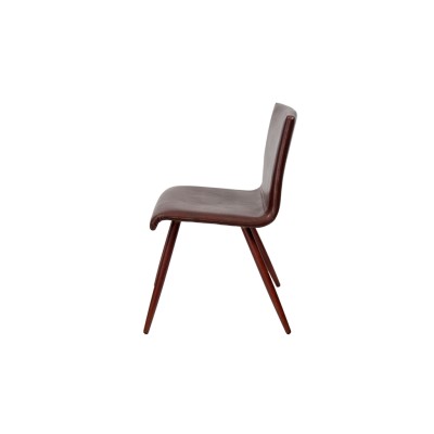 Стул мягкий Лари МРД, сталь/ткань/экокожа