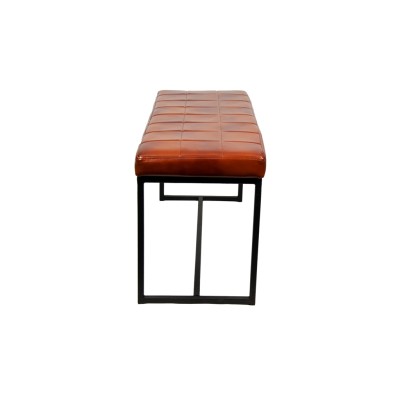 Банкетка-скамья Лофт 2 ММ, сталь/ткань/экокожа