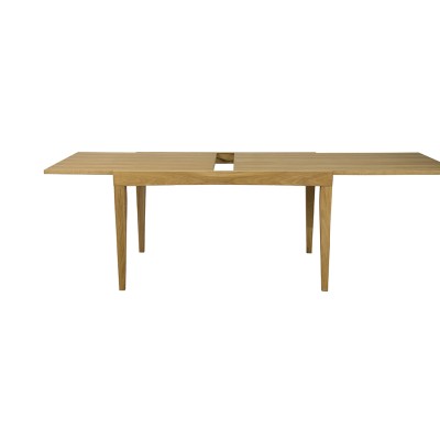 Стол деревянный Мюнхен 130-230 см, раздвижной, массив дуба/шпон дуба