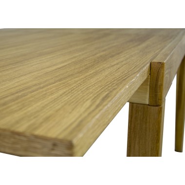 Стол деревянный Мюнхен 130-230 см, раздвижной, массив дуба/шпон дуба