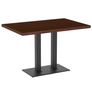 Стол прямоугольный Порто 2 (120*80), чугун/МДФ + HPL 40мм