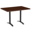 Стол прямоугольный Рим 2 (160*80), чугун/МДФ+HPL 40