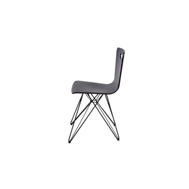 Стул кухонный Бар ПР, сталь/шпон бука