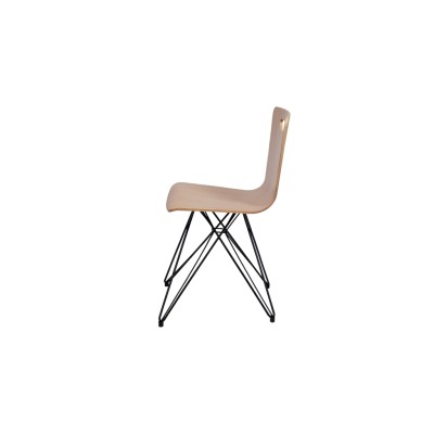 Стул кухонный Бар ПР, сталь/шпон бука