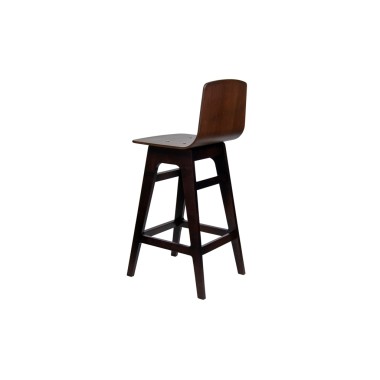 Барный стул Атлас ЖСБ, жесткое сиденье, фанера/шпон бука