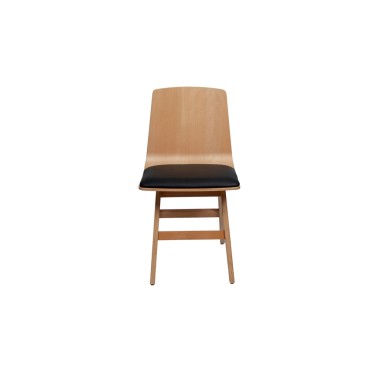 Стул Атлас МН, мягкое сиденье, шпон бука/фанера/ткань/экокожа