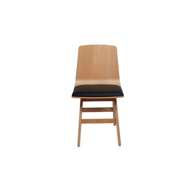 Стул Атлас МН, мягкое сиденье, шпон бука/фанера/ткань/экокожа