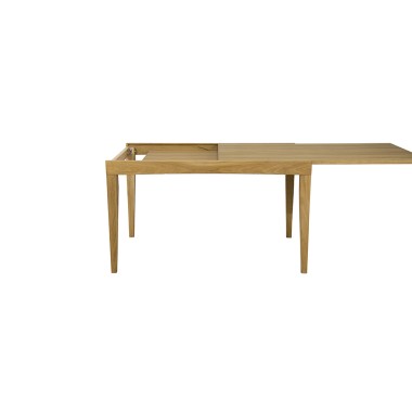 Стол деревянный Мюнхен 110-190 см, раздвижной, массив дуба/шпон дуба