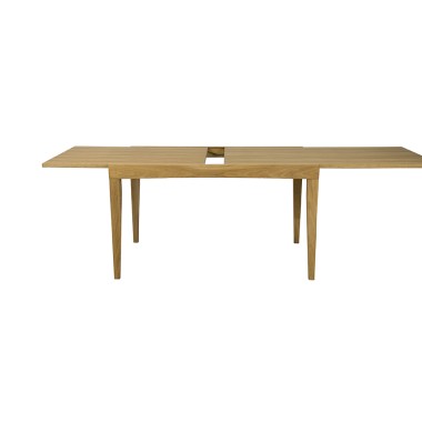 Стол деревянный Мюнхен 110-190 см, раздвижной, массив дуба/шпон дуба