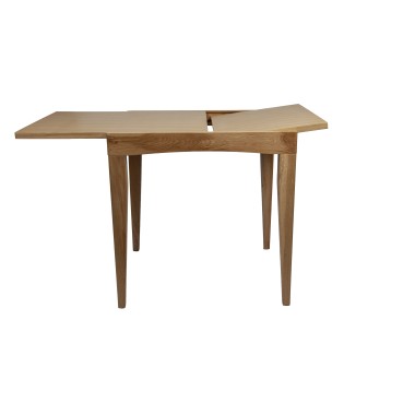 Стол деревянный Мюнхен 75-120 см, раздвижной, массив дуба/шпон дуба