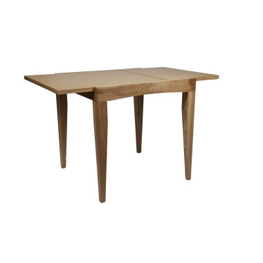 Стол деревянный Мюнхен 75-120 см, раздвижной, массив дуба/шпон дуба
