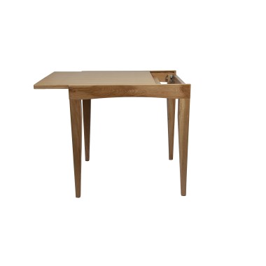 Стол деревянный Мюнхен 75-120 см, раздвижной, массив дуба/шпон дуба