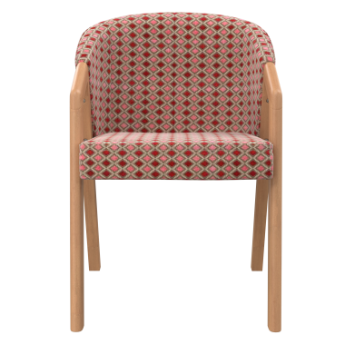 Стул-кресло Аверс, массив бука/ткань/экокожа