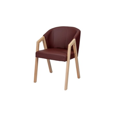 Стул-кресло Аверс, массив бука/ткань/экокожа