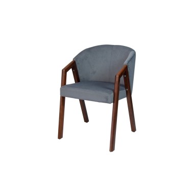 Стул-кресло Аверс, массив бука/ткань/экокожа