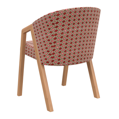 Стул-кресло Аверс, массив бука/ткань/экокожа