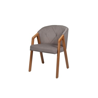 Стул-кресло Аверс У, массив бука/ткань/экокожа