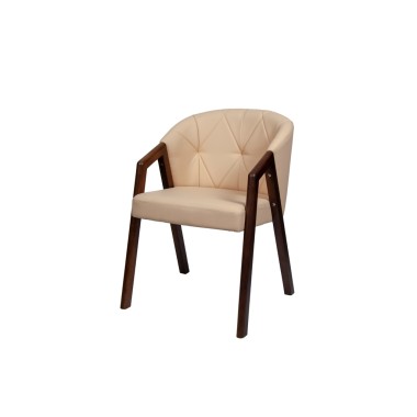 Стул-кресло Аверс У, массив бука/ткань/экокожа