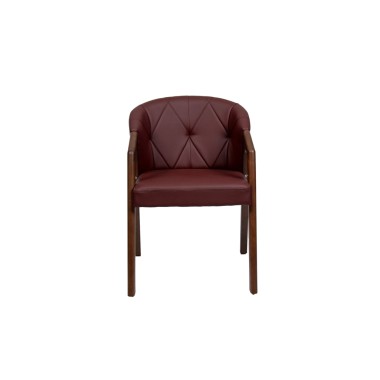 Стул-кресло Аверс У, массив бука/ткань/экокожа