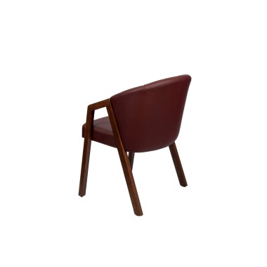 Стул-кресло Аверс У, массив бука/ткань/экокожа