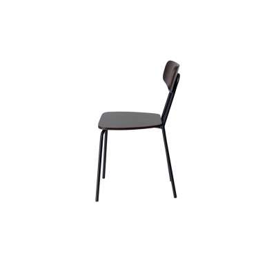 Стул кухонный Мельбурн, сталь/гнутый шпон бука