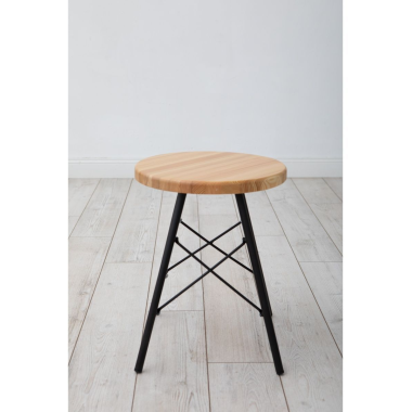 Табурет Лиственница, металл/массив лиственницы, натуральный