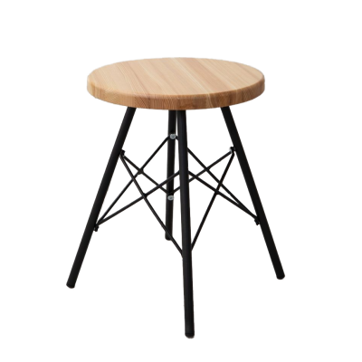 Табурет Лиственница, металл/массив лиственницы, натуральный