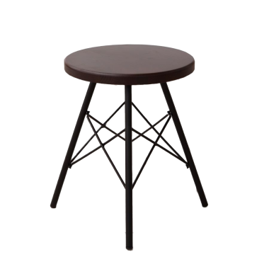 Табурет Лиственница, металл/массив лиственницы, орех