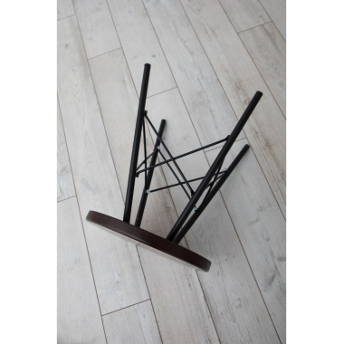 Табурет Лиственница, металл/массив лиственницы, орех