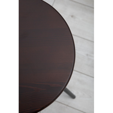 Табурет Лиственница, металл/массив лиственницы, орех