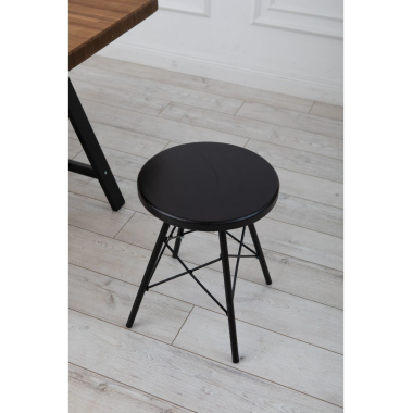 Табурет Лиственница, металл/массив лиственницы, венге