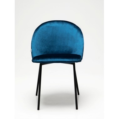 Стул мягкий Лора, металл/ткань/экококжа