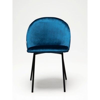 Стул мягкий Лора, металл/ткань/экококжа