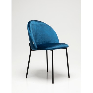 Стул мягкий Лора, металл/ткань/экококжа