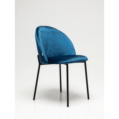 Стул мягкий Лора, металл/ткань/экококжа