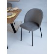 Стул мягкий Лора, металл/ткань/экококжа