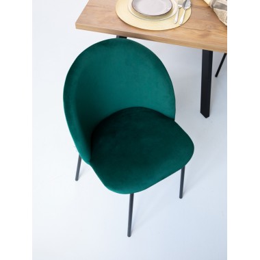 Стул мягкий Лора, металл/ткань/экококжа