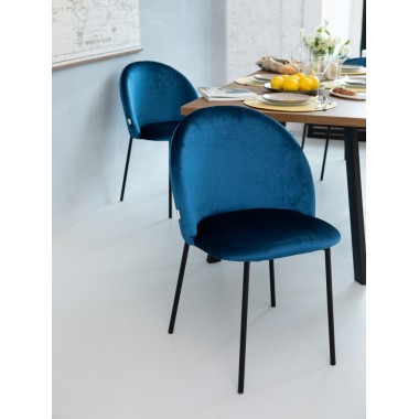 Стул мягкий Лора, металл/ткань/экококжа