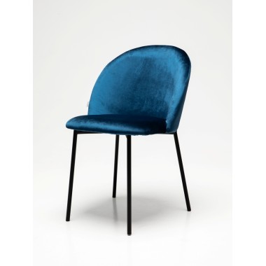 Стул мягкий Лора, металл/ткань/экококжа