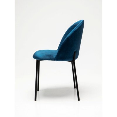 Стул мягкий Лора, металл/ткань/экококжа