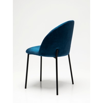 Стул мягкий Лора, металл/ткань/экококжа