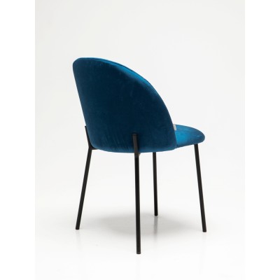 Стул мягкий Лора, металл/ткань/экококжа