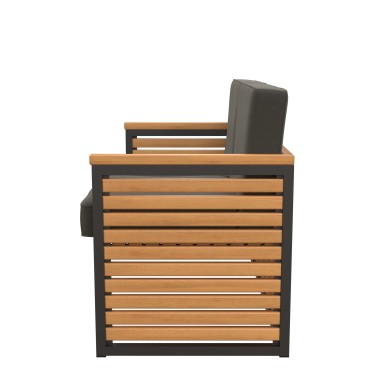 Стул-кресло Лофт 3, сталь/бук/ткань