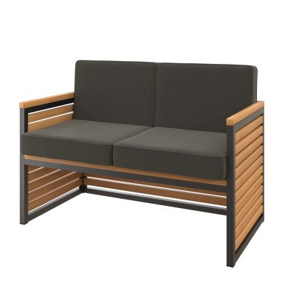 Диван Лофт 3, сталь/бук/ткань