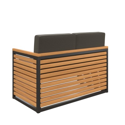 Диван Лофт 3, сталь/бук/ткань