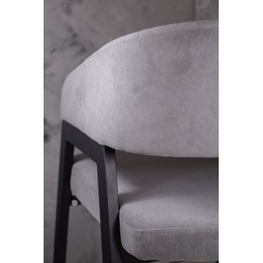 Стул-кресло Гранд 40, металл/ткань/экокожа